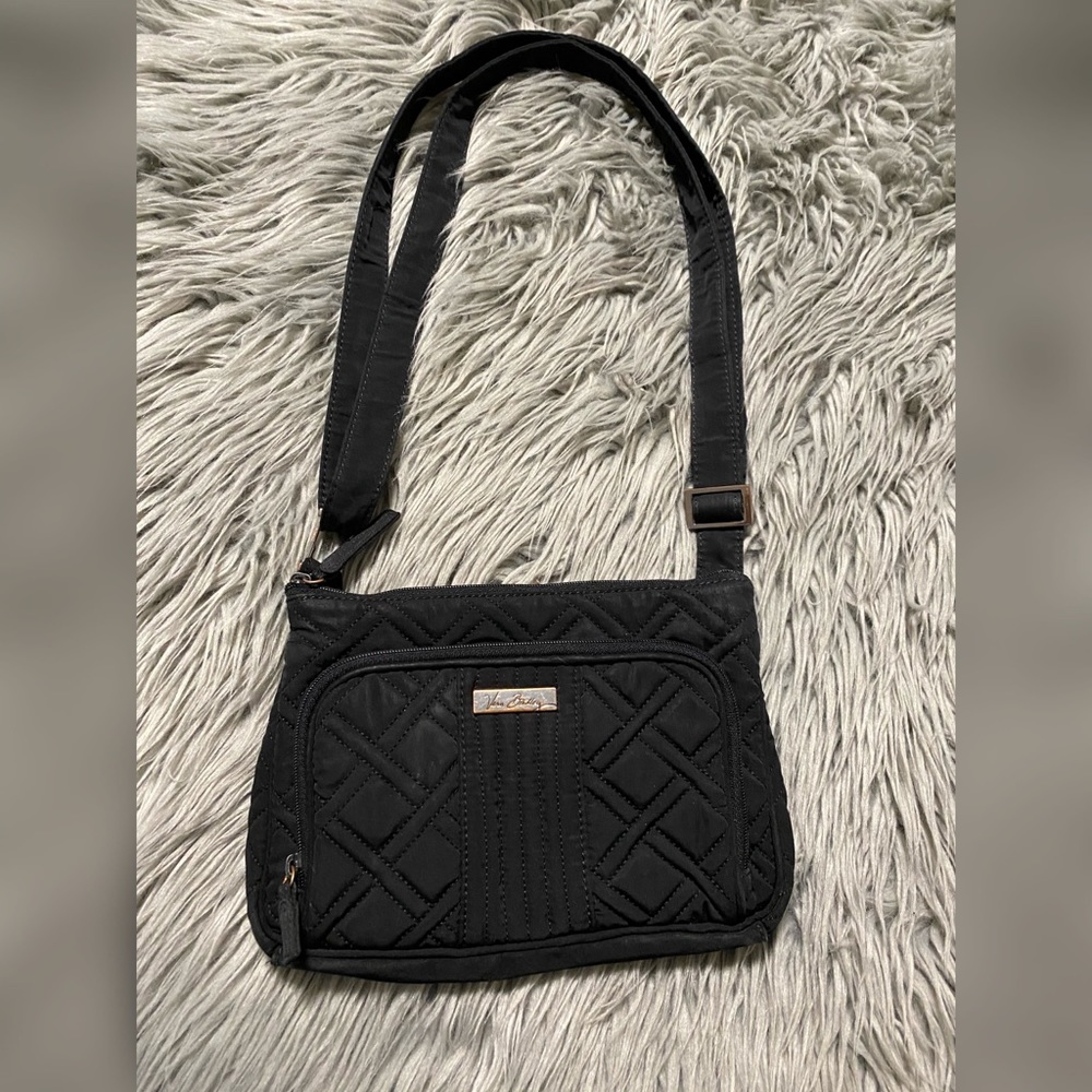 Vera Bradley black little hipster bag
